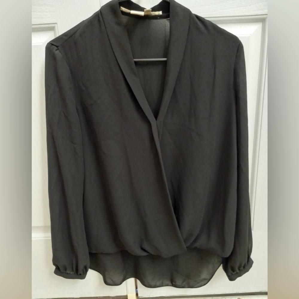 Max Studio draped wrap blouse, size XS - Picture 1 of 2